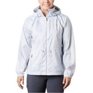 Columbia Women's Stone creek Lightweight Rain Jacket Windbreaker Hooded Size‎ M